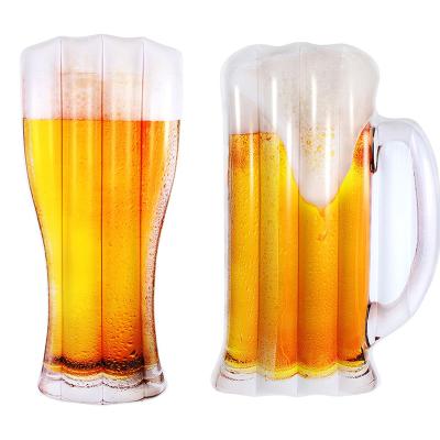 China Customized 400-600ml Drinking Glass Beer Cup With Handle 6.8x24.5cm for sale