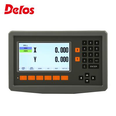 China Length DRO Delos LCD 2 Axis Metal Case Gauge Digital Readout for Lathe and Machine Readout Linear Encoder LED Digital for sale