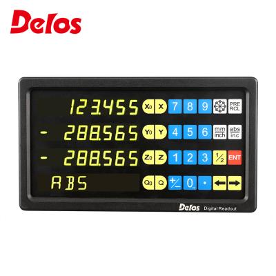 China Length Measuring Delos 4 Axis Mini Metal Case Digital Readout DRO for Lathe and Milling Machine Systems Digital Display Linear Encoder for sale