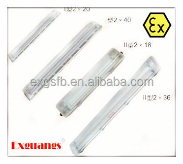 China High Quality IIA 2*36W Full Explosion Proof Plastic Fluorescent Light for sale