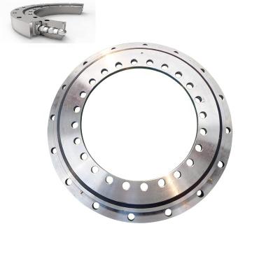 China Toothless Thin Type Swing Parts Farblos Laufende Four Point Contact Ring Rotary Turntable Bearing Light Toothless Slewing Kupplung for sale