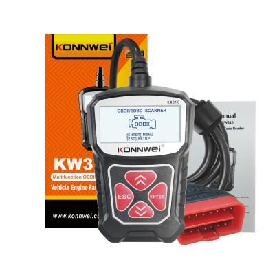 China KW310 OBD2 Scanner For OBD 2 Car Scanner Diagnostic Tool Scanner Automotive Car Tools PK Elm327 11.6*2.4*8cm for sale