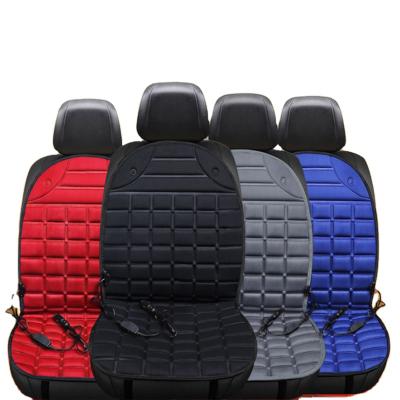 China Sports 2pcs in 1 12V Auto Seat Cushion Car Auto Seat Cover Protector Universal Quick Electric Heated Adjustable Heated Winter for sale