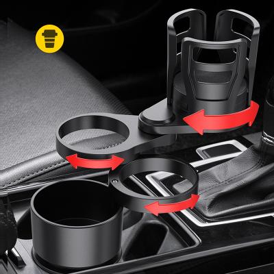 China Car Water Cup Drink Holder Adjustable 4 in1 Cup Holder Sunglasses Phone Organizer Drinking Bottle Holder Bracket for sale