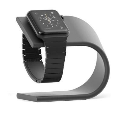 China Aluminum Suitable for Apple Watch Stand Aluminum U-shaped Desktop Smart Watch Charging Stand for sale