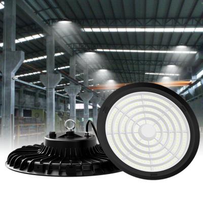 China High Brightness High Brightness Glass Warehouse Lamps 100w 150w 200w Explosion Proof Garage Led UFO High Bay Lighting for sale