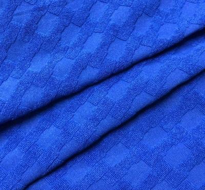 China Breathable 100% polyester knitted towel jacquard fabric for sale