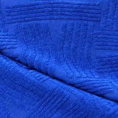 China Breathable 100% polyester knitted towel jacquard fabric for sale