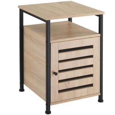 China (Height) Adjustable Bedside Table With Doors 40 x 40 x 60 cm Night Stand Easy To Assemble Sturdy Vintage for sale