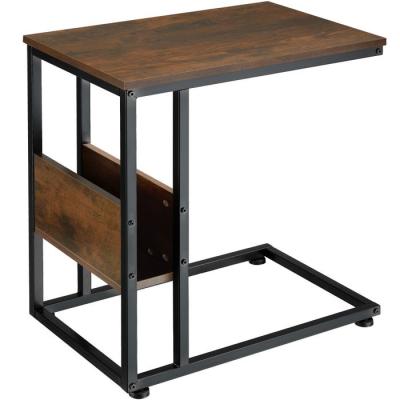 China (Height) Adjustable Side Table with Metal Frame, MFC Table Space Saving for Living Room for sale