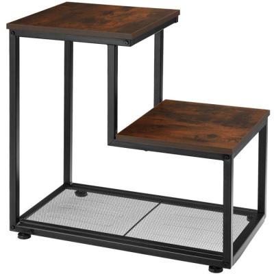 China (Size) Endtisch adjustable with 2 surfaces arranged in the steps and the Mesh Shelf for the living room for sale