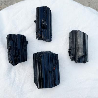 China Natural Good Quality Rough Black Tourmaline Raw Stone From Europe Gemstone for sale