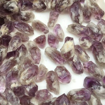 China Wholesale Natural High Quality Raw Spiritual Point From Europe Crystal Quartz Point Amethyst Mini for sale