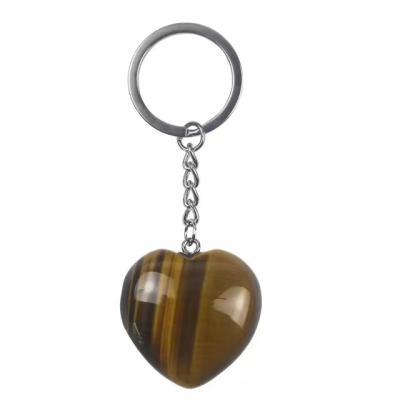 China Crystal Heart Keychain Healing Stones from Crystal Crafts Souvenir Gift Wholesale Crystals from Europe for sale