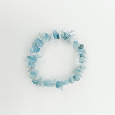 China Blue Green Stone Bracelet from Europe Natural Semi-precious Gravel Healing Stone for sale