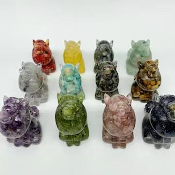 China Wholesale Resin Rose Quartz Clear Quartz Unicon Natural Africa Healing Crystal Quartz Chips Unicon With Mixed Crystal And Stone for sale