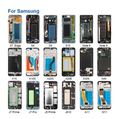 China For galaxy S22 ultra a20 30s mobile phones transparent lcd price oled original a10 50 51 smart touch screen display for samsung for sale