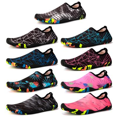 China 2021 new fashion trend unisex flat skin swimming anti-slip quick-drying water shoes for men and women for sale