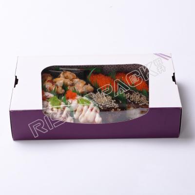 China Disposable Disposable Different Color With Lip Sushi Box for sale