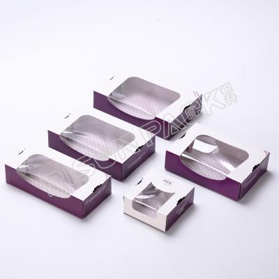 China Disposable Sushi Paper Box With PVC Window Custom Kraft Paper Food Grade Box for sale