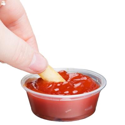 China Single One Ounce Sauce Cups Mini Disposable PP Cups for sale