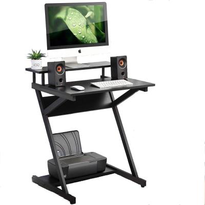 China PC Office Gaming Laptop Table Small Computer Desk with Shelf Study Desk for Small Spaces for sale