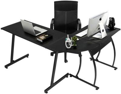 China Large Computer PC Gaming Desk - Extendable L Shaped Corner Computer Workstation Wooden Desk for sale