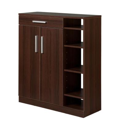 China Living Room Home Furniture HL-40 PANEL Modern Design Wooden Shoe Rack Cabinet for sale