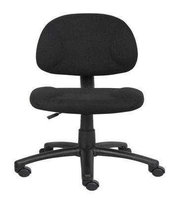 China Armless Executive Posture Chair Delux Fabric Perfect Task Office Chair for sale