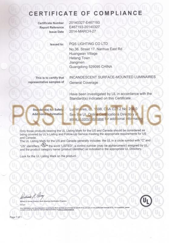 UL - PQS Lighting Co., Ltd.