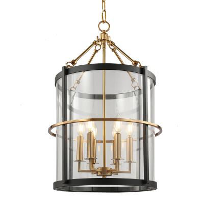 China Dining 2020 Modern Black Brass Finish Iron Pendant Lamp Clear Glass Black Pendant Lights For Home Decorate Your Home Ceiling Lamp for sale