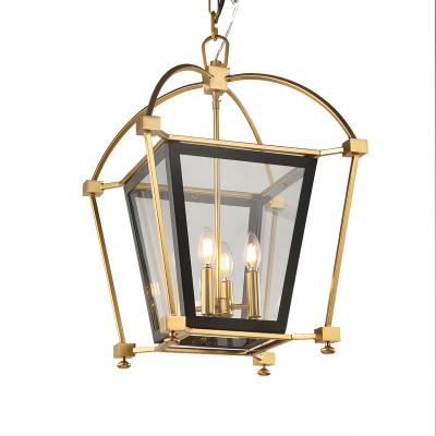 China Home/Hotel/Dining Room/Bedroom Medium Size 2020 New Style Iron Pendant Lamp Modern Iron Black And Brass Finish Lamp For Dining Room Home Decoration for sale