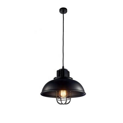 China Home/Hotel/Hallyway/Restaurant Dining Room Arabic Style Retro Black Dome Pendant Lights Loft Industrial Vintage Iron Light Pendant Lamp for sale