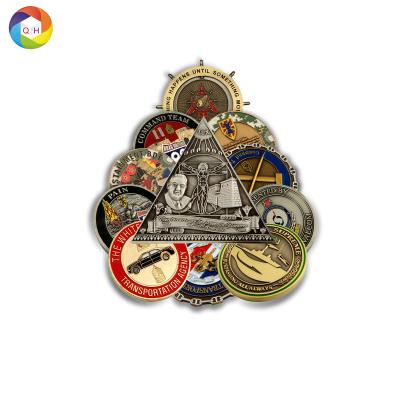 China Europe Personalized Custom Logo 3D Zinc Alloy Souvenir Antique Collectible Metal Coin Challenge Coin for sale for sale