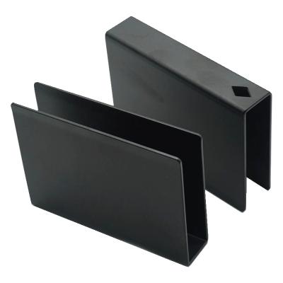 China Custom Bending Parts In Stainless Steel Steel Black Coated Sheet Metal Stamping Sheet Metal Fabrication for sale