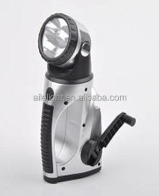 China Dustproof High Lumen 12V DC Car Charger Hand Crank Dynamo Spot Light for sale