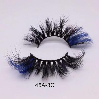 China Saiyii Colored Mink Eyelashes Self-Adhesive 25MM Glamorous Colored 3D Colored Lashes With Color for sale