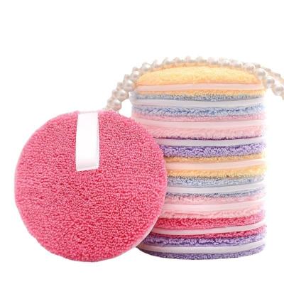 China Saiyii Private Label Candy Color Microfiber Makeup Remover Easy Clean Reusable Blast Logo Cleansing Sponge For Face Custom Makeup Remover for sale