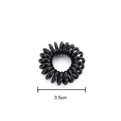 China SAIYII Popular Black/Clear Elastic Telephone Wiring Hair Ties for sale