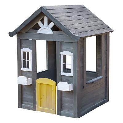 China Easily Assembled Cubby Kids Outdoor Wooden House Natural Wooden Garden Tiny House for sale