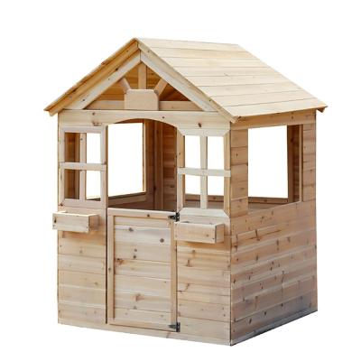 China Amazon Hot Cheap Wooden Playhouse Wooden Kid's Easily Assembled Playhouse For Child for sale