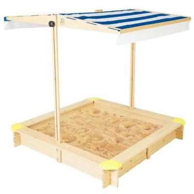 China Ourdoor Toys Professional Manufacture Outdoor Sports Toys Wooden Sandbox With Canopy for sale