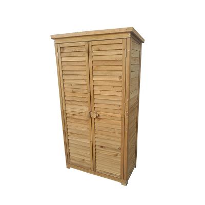 China Sturdy Factory Supply Plastic Garden Shed Cabinets Large Outdoor Tool Storage Garden Shed Tool Storage Shed for sale