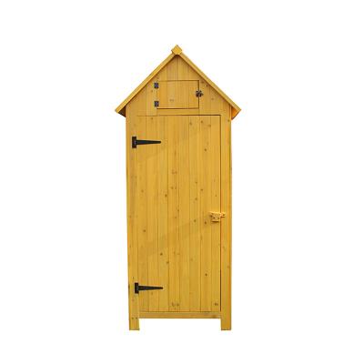 China 2022 New Garden Tool Sturdy Waterproof Wooden Cabinet Storage Box Garden Shed for sale