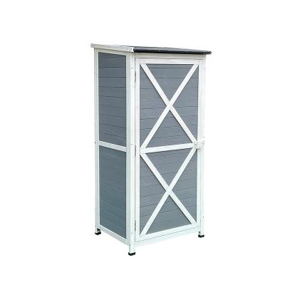 China Sturdy Hot Sheds Storage Amazon Outdoor House Prefab Tool Kit Box Garden Storage Cabinet for sale