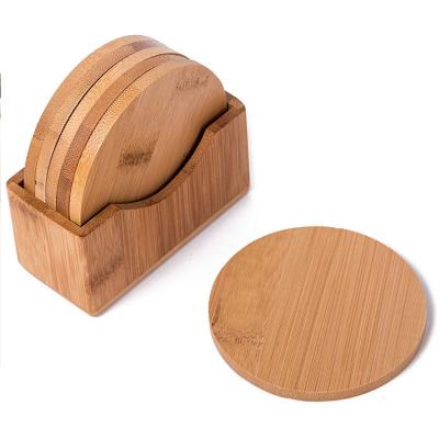 China New Style Viable Coffee Cup Mat Warm Bamboo Coffee Coaster for sale