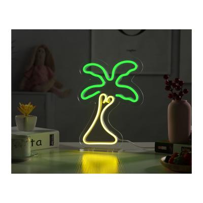 China Cable DIY Hotel Factory Direct Party USB LED Neon Light Sign Palm Tree Office LED Neon Home Neon Sign for sale