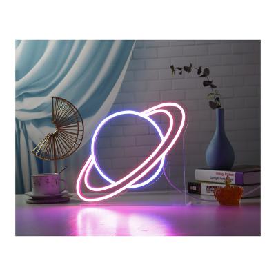 China Custom Neon LED Flex Universe Desk LED Neon Sign Hotel Sale USB LED Cable DIY Hot Party LED Neon Sign for sale