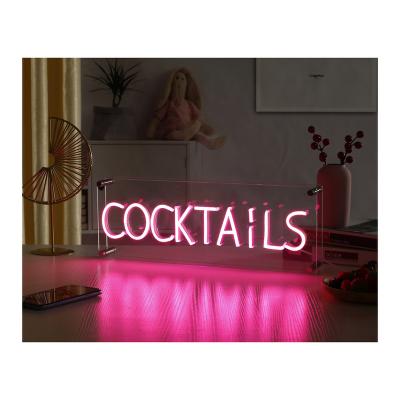 China Hotel ODM USB LED Cable DIY Part You Will Marry Me Neon Sign Neon Tube Cocktails Office LED Neon Sign for sale