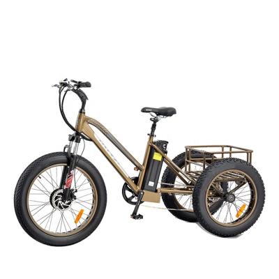 China Aluminum Alloy Green Power Electric Scooter 250W 36V Fat Tire Electric Tricycle With Brushless Motor Front Motor for sale